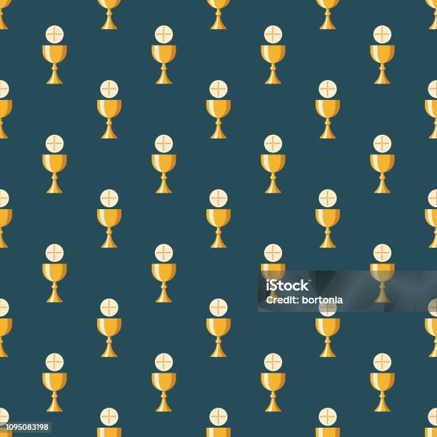 Communion Christianity Seamless Pattern Stock Illustration - Download Image Now - Last Supper, Communion, Catholicism