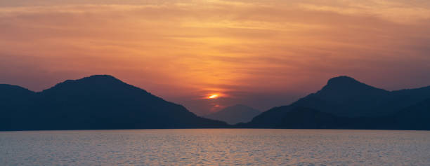 istock Beautiful sunset at the sea coast. 1095086314