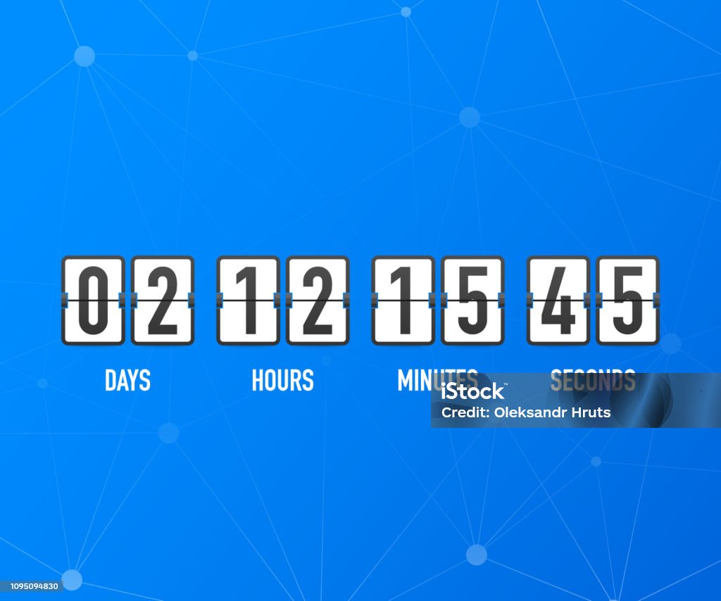 Countdown Dial Countdown Clock Counter Timer Ui App Digital Count Down Circle Board ...