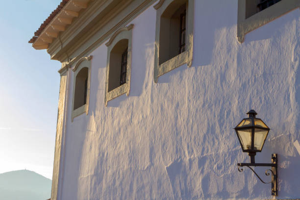 Nosa Senhora das Dores Church of Paraty, Rio de Janeiro, Brazil. Paraty is a preserved Portuguese colonial and Brazilian Imperial municipality.