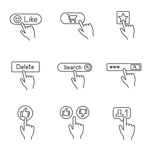 illustrations, cliparts, dessins animés et icônes de icônes boutons app - square shape plus sign mathematical symbol social networking