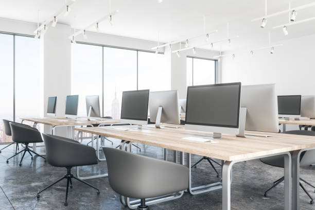 istock Contemporary coworking office interior 1095103898