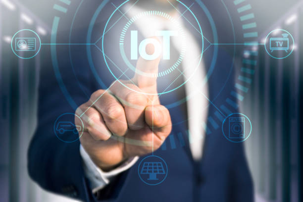istock Business man with IoT (Internet of Things) concept 1095105782