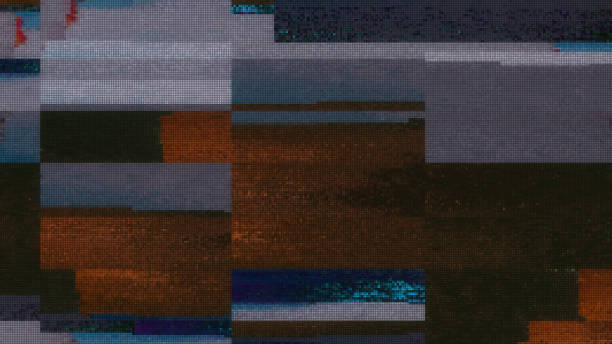 istock Unique Design Abstract Digital Animation Pixel Noise Glitch Error Video Damage 1095121204