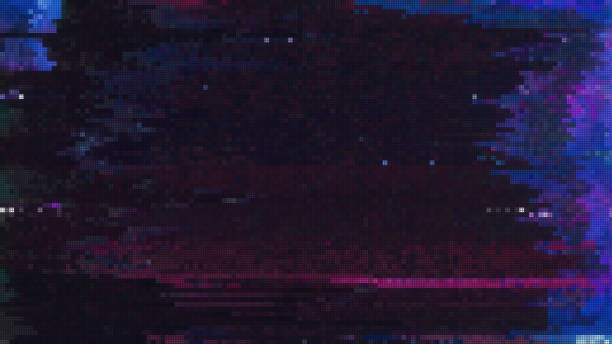 istock Unique Design Abstract Digital Animation Pixel Noise Glitch Error Video Damage 1095121332