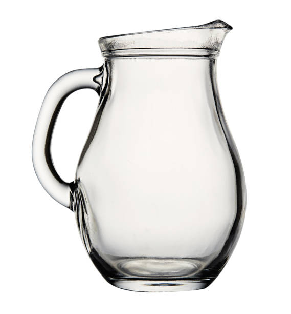 istock Empty glass jug isolated on white background. 1095123918