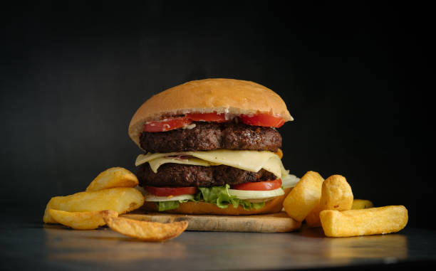 istock Close-up of home made burger 1095124884