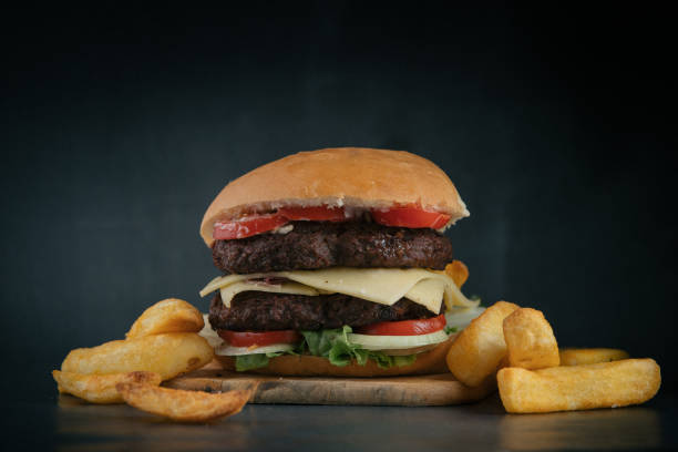 istock Close-up of home made burger 1095126200