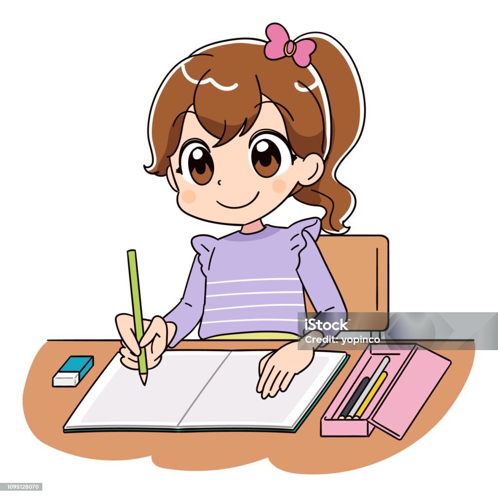 Một Cô Gái Đang Học Hình minh họa Sẵn có - Tải xuống Hình ảnh Ngay bây giờ - Bài tập về nhà, Bàn - Đồ nội thất, Bút chì - iStock Một Cô Gái Đang Học Hình minh họa Sẵn có - Tải xuống Hình ảnh Ngay bây giờ - Bài tập về nhà, Bàn - Đồ nội thất, Bút chì - iStock