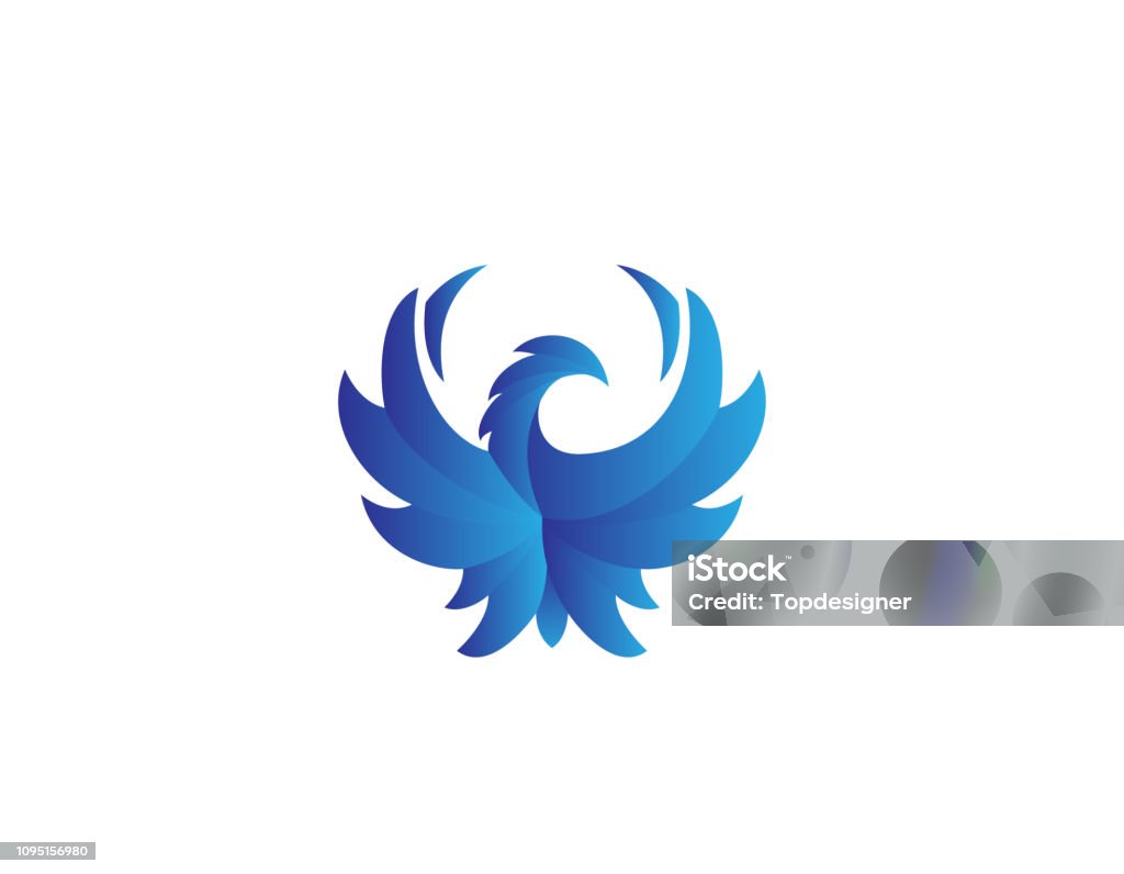 Eagle icon illustration animal, wings, design Bald Eagle stock vector