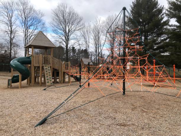 istock Playground equipment at local park 1095175446