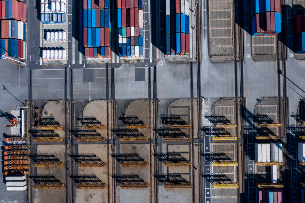 istock The cargo is lined up in the parking lot 1095177454