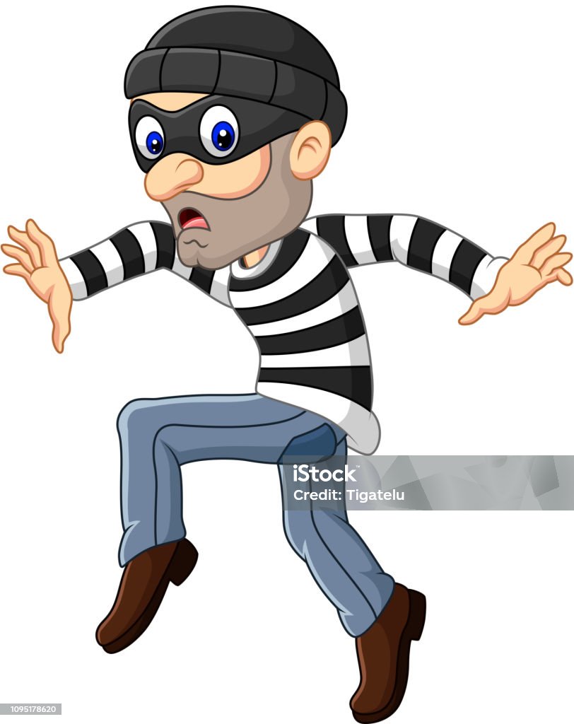 Cartoon Thief Walking Carefully Stock Illustration - Download Image Now -  Cartoon, Criminal, Men - iStock