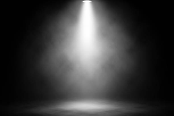 istock White light smoke on the floor background. 1095196272