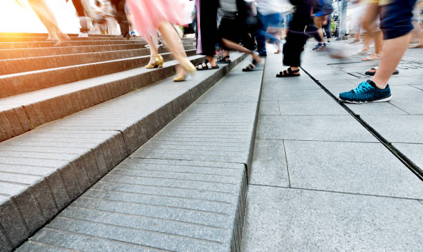 istock Human legs going up the stairs 1095201038