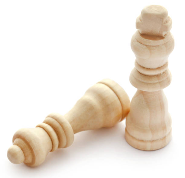 istock Wooden chess king and queen 1095205194