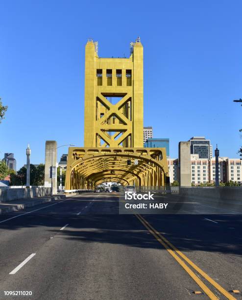 Tower Bridge Stock Photo - Download Image Now - Sacramento, Tower Bridge, California