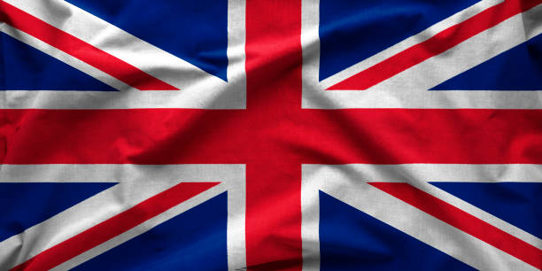 istock Wide angle banner of the British Union Jack flag 1095212320