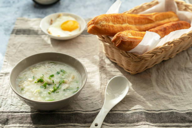 istock Youtiao and  porridge 1095217848