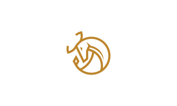 bull line art icon vector For your stock vector needs. My vector is very neat and easy to edit. to edit you can download .eps. sketches of elephants background stock illustrations