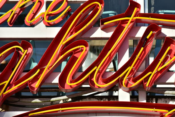 istock Wild red and yellow neon sign 1095226596