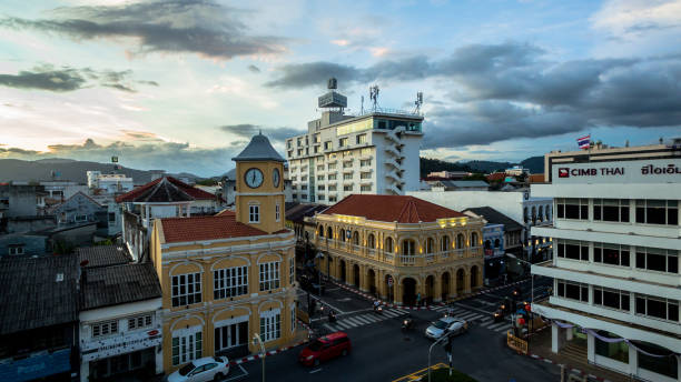 istock aerial view the old architecture Charter building in Phuket town 1095227562