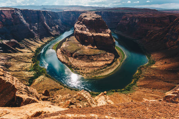 istock Aerial View Of Rock Formations 1095229448