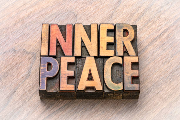 istock inner peace word abstract in wood type 1095232304
