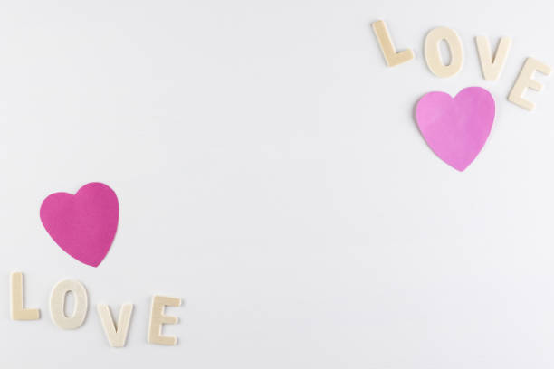 istock word LOVE on white background with space for text, Love icon, valentine's day, relationships concept 1095237528