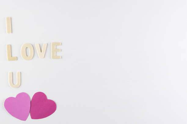 istock word LOVE on white background with space for text, Love icon, valentine's day, relationships concept 1095237532