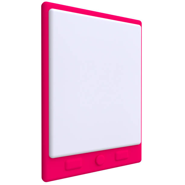 istock Stylized funny cartoon tablet. Children clay, plastic or soft toy. 3d illustration. 1095245368