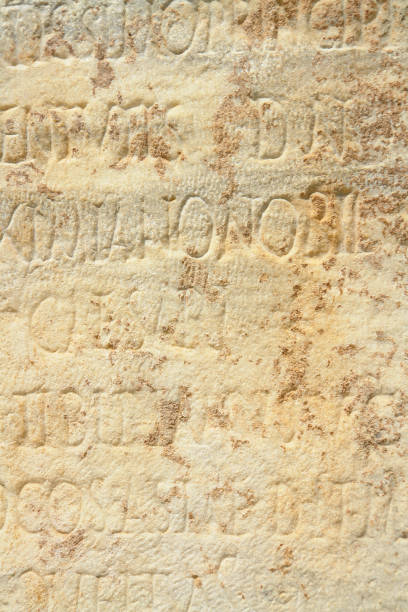 istock Ancient Carved Inscription on Ephesus 1095247928