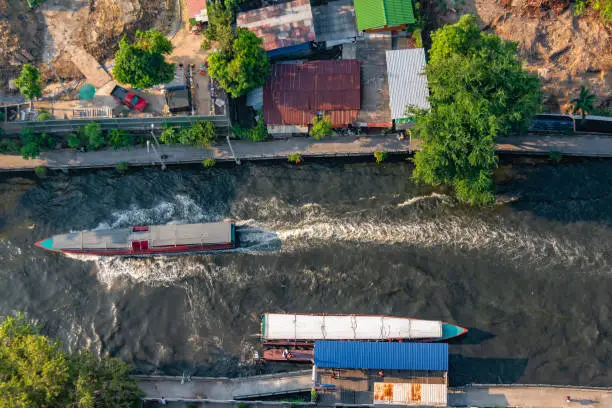 Photo of Water Bus on a Bangkok Canal