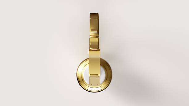 istock White Gold Modern Headphones 1095250260