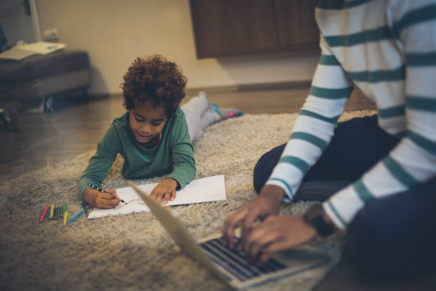 istock Day for homework and job. 1095258374