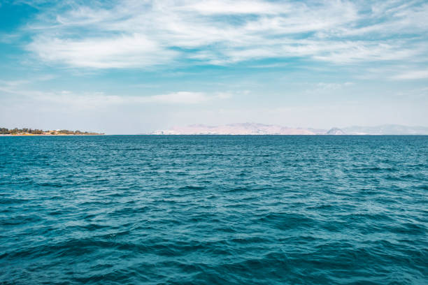 istock Deep Blue Sea With Island Background 1095260730