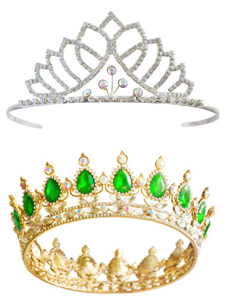 Crown and Tiara Isolated stock photo