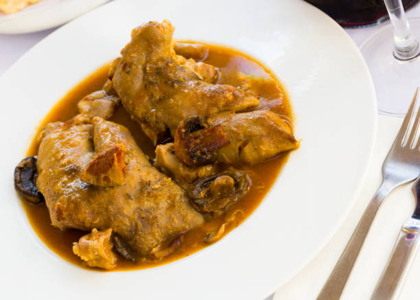 istock Stewed pork knuckles and mushrooms 1095269542