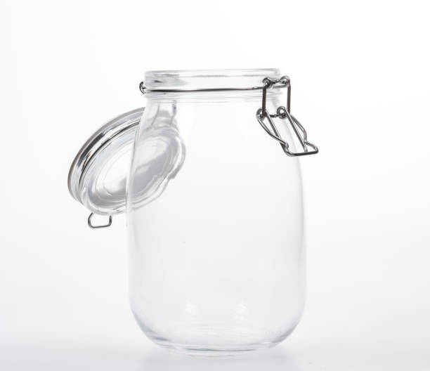istock Glass jar with lid on white background 1095272720