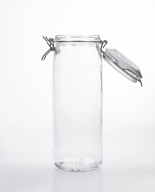 istock Glass jar with lid on white background 1095272722