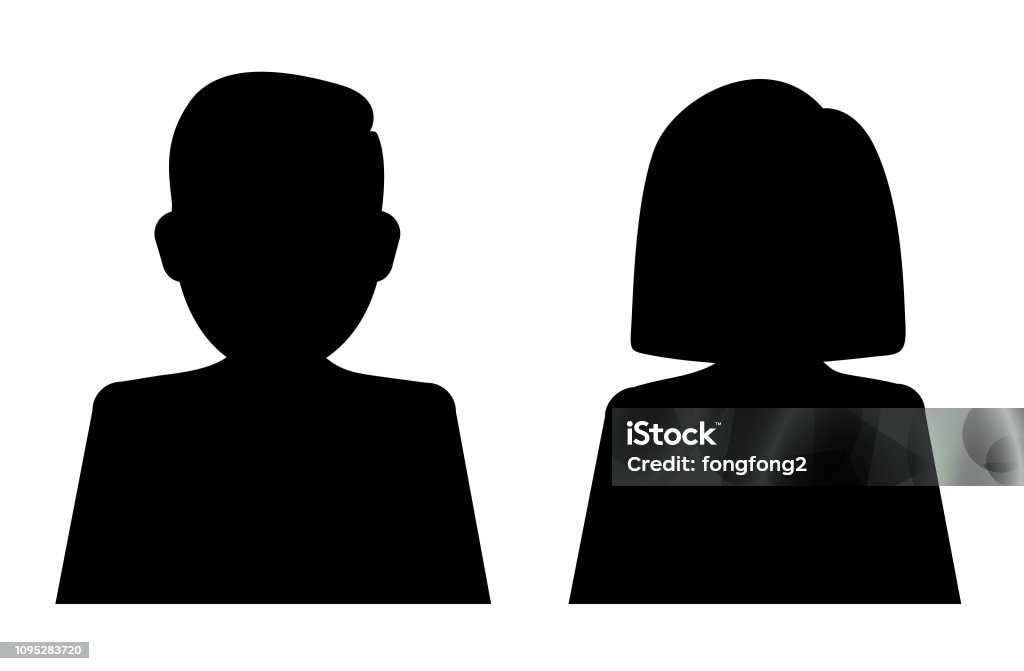 Man and woman silhouette In Silhouette stock vector