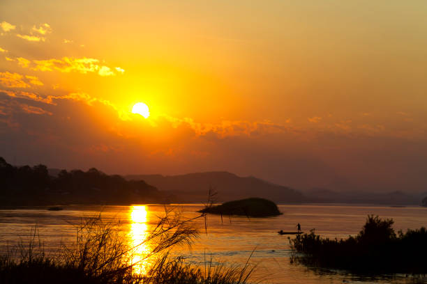 istock Sunset beautiful with golden light and shadow in evening 1095285976