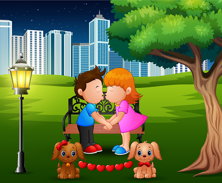 Ilustración de Caricatura Romántica Pareja Besándose Bajo El Árbol En Un Parque y más Vectores Libres de Derechos de Abstracto - iStock Ilustración de Caricatura Romántica Pareja Besándose Bajo El Árbol En Un Parque y más Vectores Libres de Derechos de Abstracto - iStock