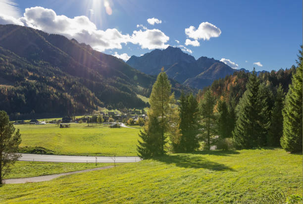 istock Mountain landscape by Kranjska Gora in Slovenia 1095299214
