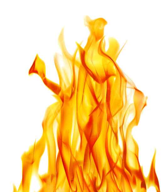 istock sparks of yellow bright fires on white 1095304870