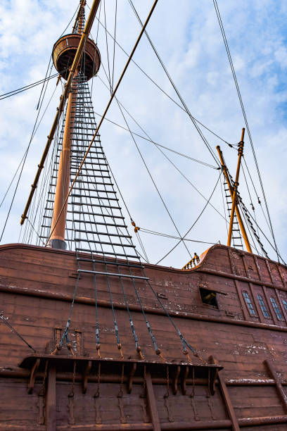 istock An old ship mast view on the blue sky 1095309980