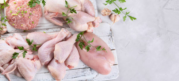 istock Different types of chicken meat 1095316782