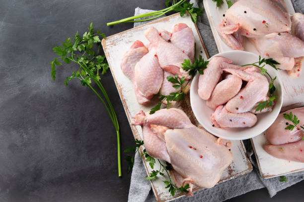 istock Different types of chicken meat 1095317124