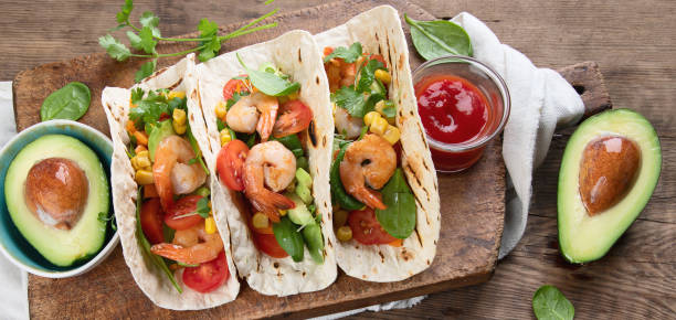 istock Tortilla Shrimps tacos. 1095317352