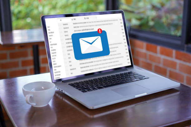 istock Mail Communication Connection message to mailing contacts phone Global Letters Concept 1095318144
